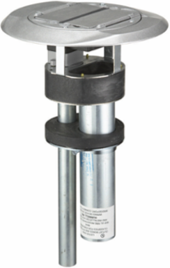 Fire Rated Poke-Through, 3-Unit, 20A, 125V Receptacle, Aluminum Finish