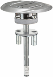 Fire-Rated Poke-Through, 4 Outlet, 125V, Aluminum Finish, 4 Inch