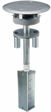 Fire-Rated Poke-Through 4 Inch with (1) 3/4 Inch EMT for Power, Junction Box