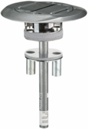 Fire-Rated Poke-Through 4 Inch, (4) 20A Receptacles, Gray Finish