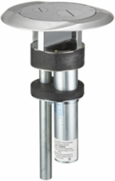 Fire-Rated Poke-Through, 4 Inch Core Hole, Aluminum Construction