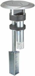 In-Floor Delivery System, Fire-Rated Poke-Through, 9.200 Inch Width, Aluminum