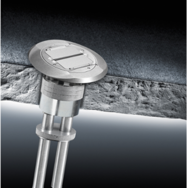 Fire-Rated Poke-Through 4 Inch Fitting with (1) 1 Inch EMT for Power & Low Voltage