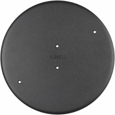 10 Inch Recessed Abandonment Plate, Black Powder Coat, Fabricated