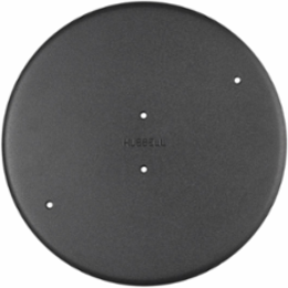 10 Inch Recessed Abandonment Plate, Black Powder Coat, Fabricated