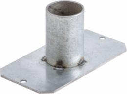10 Inch Fire-Rated Poke-Through Bottom Feed Plate, 4 Inch Width