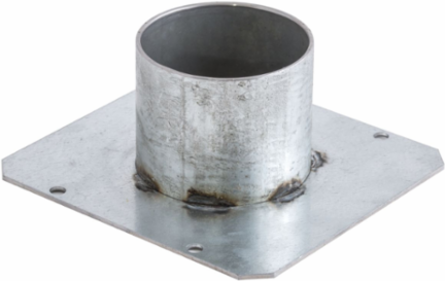 Recessed 10 Inch Bottom Feed Plate for 2 Inch EMT, Fire Rated
