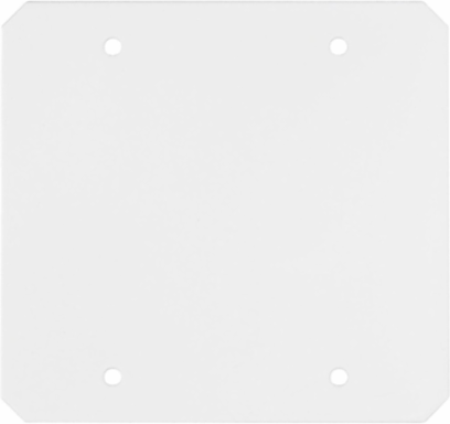 10 Inch Fire-Rated Recessed Sub Plate, Two Gang, White Finish