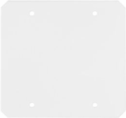 10 Inch Fire-Rated Recessed Sub Plate, Two Gang, White Finish