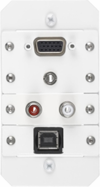 10 Inch Fire-Rated Recessed Sub Plate, (4) Extron® MAAP Openings