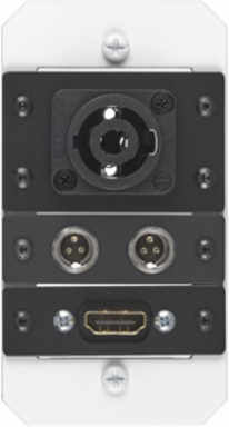10 Inch Fire-Rated Recessed Sub Plate, (4) Extron® MAAP Openings