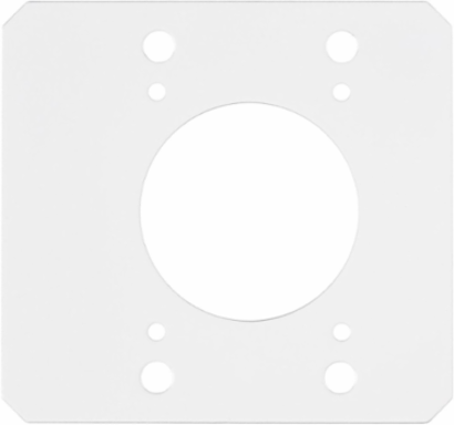 Recessed 10 Inch Fire-Rated Poke-Through Sub Plate, (1) 2.16 Inch Opening