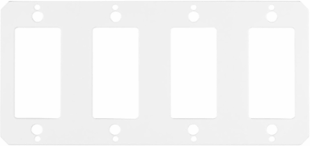 10 Inch Recessed Sub Plate, Four Gang, (4) Style Line Openings