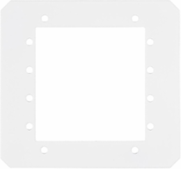 10 Inch Fire-Rated Recessed Sub Plate, 2-Gang Center, (4) Extron AAP Openings