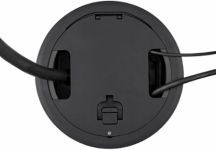 10 Inch Recessed Tamper Resistant Cover, Black Powder Coat, Aluminum