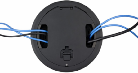 10 Inch Recessed Tamper Resistant Cover, Black Powder Coat, Aluminum