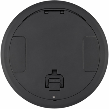 10 Inch Recessed Tamper Resistant Cover, Black Powder Coat, Aluminum