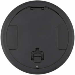 10 Inch Recessed Tamper Resistant Cover, Black Powder Coat, Aluminum