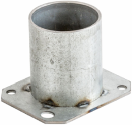 10 Inch Recessed Bottom Feed Plate, Fire-Rated, 1-1/4 Inch EMT