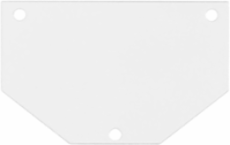 10 Inch Recessed Sub Plate, Fire Rated, White Paint Finish