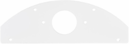 Recessed 10 Inch Sub Plate, Fire Rated, (1) 1.40 Inch Opening, White Finish