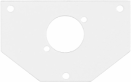 10 Inch Recessed Rated Poke-Through Sub Plate, (1) XLR Opening