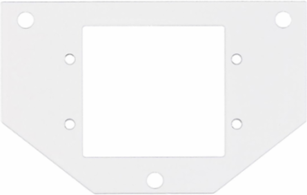 10 Inch Recessed Poke-Through Sub Plate, (2) Extron MAAP Openings, Steel