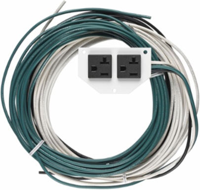 Recessed 10 Inch Fire-Rated Poke-Through Sub Plate with 25' Leads