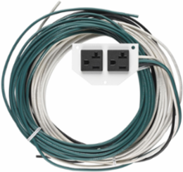 Recessed 10 Inch Fire-Rated Poke-Through Sub Plate with 25' Leads