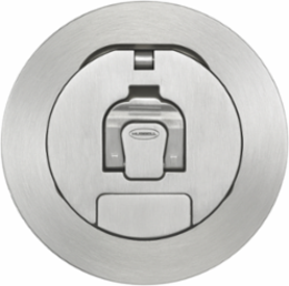 4 Inch Fire-Rated Recessed Cover, Brushed Aluminum Finish