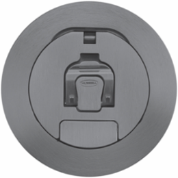 4 Inch Recessed Cover Assembly, Gray Powder Coat Finish, Aluminum