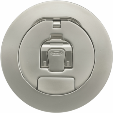 4 Inch Recessed Cover Assembly, Satin Nickel Plated, ADA Compliant