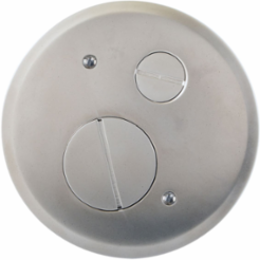 4 Inch Round Recessed Floor Box Cover, Nickel Plated, Multi-Service