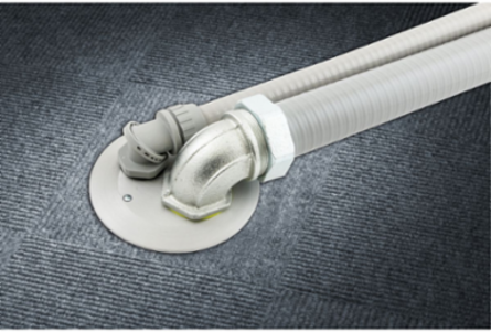 Fire Rated 4 Inch Through Floor Fitting with Multi-Service Ports