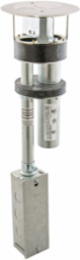 Fire Rated 4 Inch Furniture Feed Poke Through with Brushed Aluminum Cover