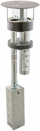 4 Inch Fire Rated Furniture Feed Poke-Through with (1) 3/4" & (1) 1½" Hubs