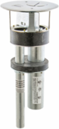 4 Inch Fire Rated Poke-Through with Satin Nickel Cover, Multi-Service