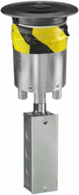 4 Inch Fire-Rated Recessed Poke-Through Kit with Quad Receptacle