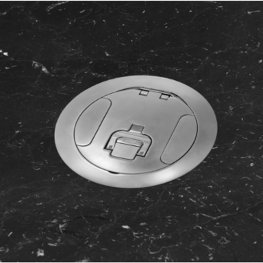 6 Inch Brushed Aluminum Fire Rated Recessed Cover Assembly