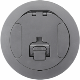6 Inch Recessed Fire Rated Cover Assembly, Gray Powder Coat