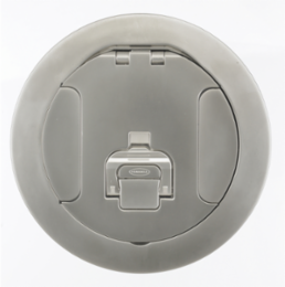 Recessed Cover Assembly 6 Inch Fire-Rated Aluminum Satin Nickel