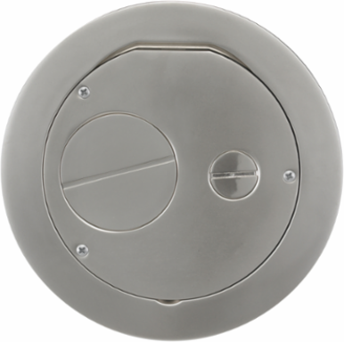 6 Inch Furniture Feed Cover, Nickel Plated, Aluminum, ADA Compliant