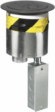 Recessed 6 Inch Fire Rated Poke-Through Kit with 20A Outlets