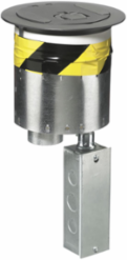 Fire-Rated 6 Inch Recessed Poke-Through Kit with Gray Cover
