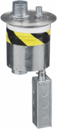 Fire-Rated 6 Inch Poke-Through Fitting with Aluminum Cover