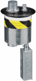 Furniture Feed 6 Inch Fire-Rated Through Floor Fitting, Black Finish