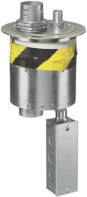 6 Inch Fire-Rated Poke-Through Fitting with Nickel Cover