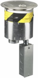 6 Inch Fire-Rated Poke-Through Kit with Nickel Plated Cover