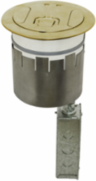 6 Inch Fire-Rated Poke-Through Kit with Brass Plated Cover