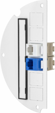 6 Inch Recessed Sub Plate, Steel Construction, 2 Jack Openings, Fire Rated